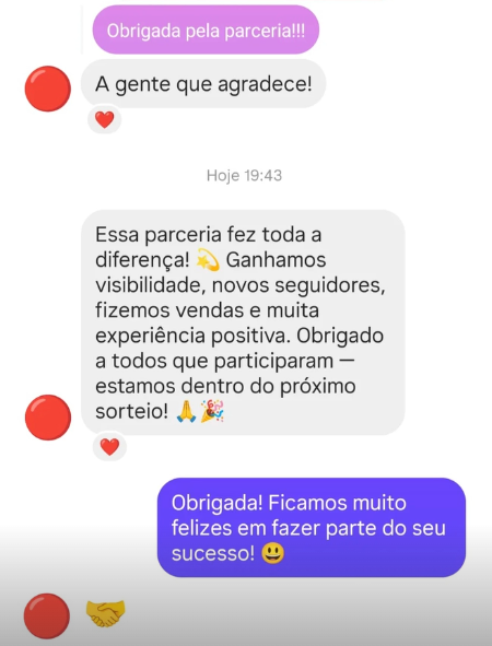 Feedback sobre visibilidade e novos seguidores